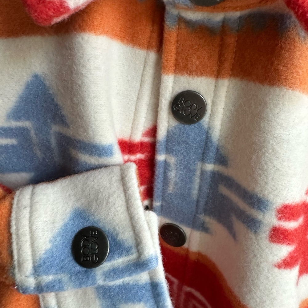 Colorful Patterned Fleece Jacket - Picture 5 of 5